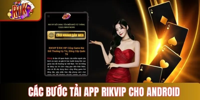 Các bước cài Rikvip trên thiết bị Android